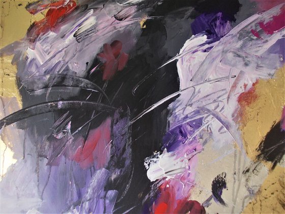 Perfect Storm-Abstract Acrylic Painting on Canvas-Large Abstract Painting