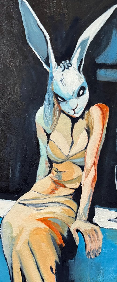 In Sauntered A Tall Rabbit by Lola Jovan