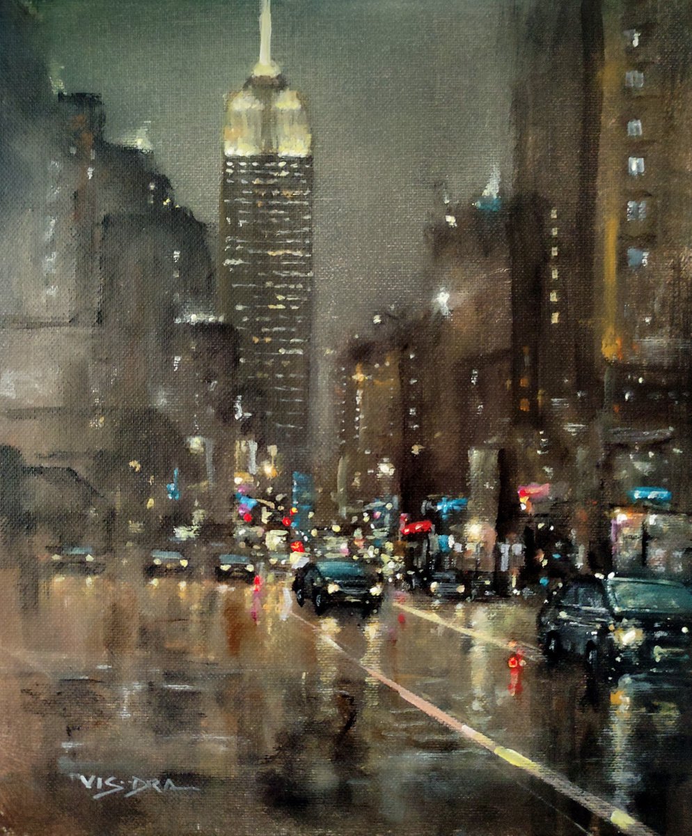 New York City in rain1 by Vishalandra Dakur