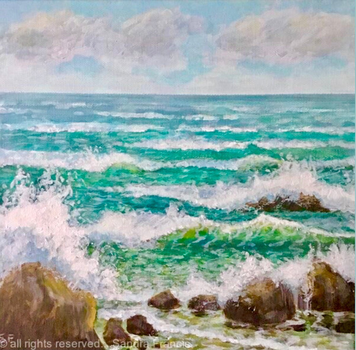 Stormy Waves by Sandra Francis