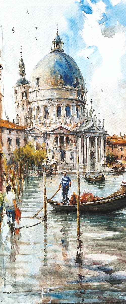 Basilica and Canal Grande II by Maximo Damico