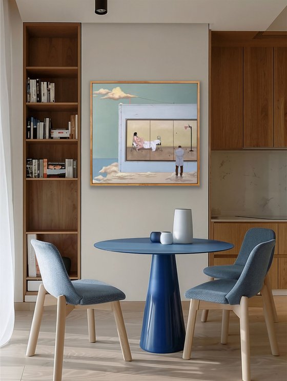 "Soaring in the clouds"