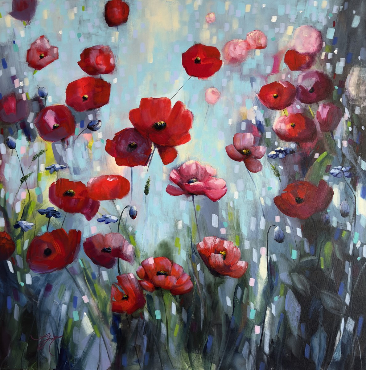 Poppies Land 12 by Sandra Gebhardt-Hoepfner