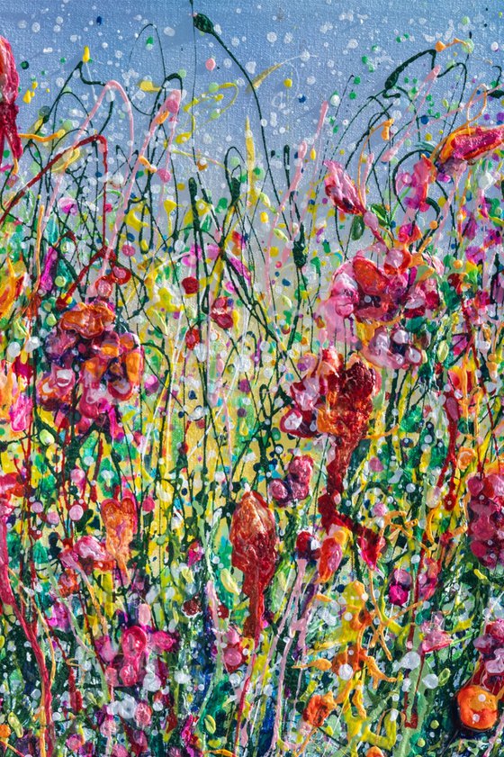 Pollocks Meadow Bloom Original Art