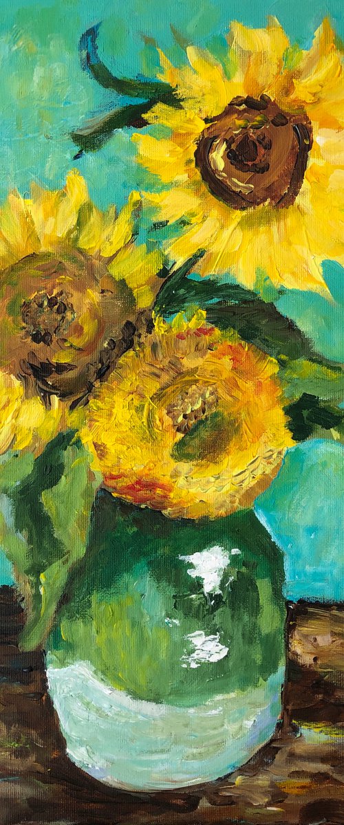 Van Gogh’s sunflowers by Olga Kholodova
