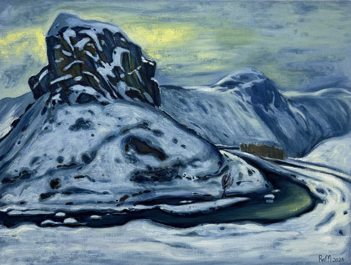 - Winter In The Mountains - ? By Raffi Ghazaryan, 31 X 24, Artwork For Sale On Artfinder