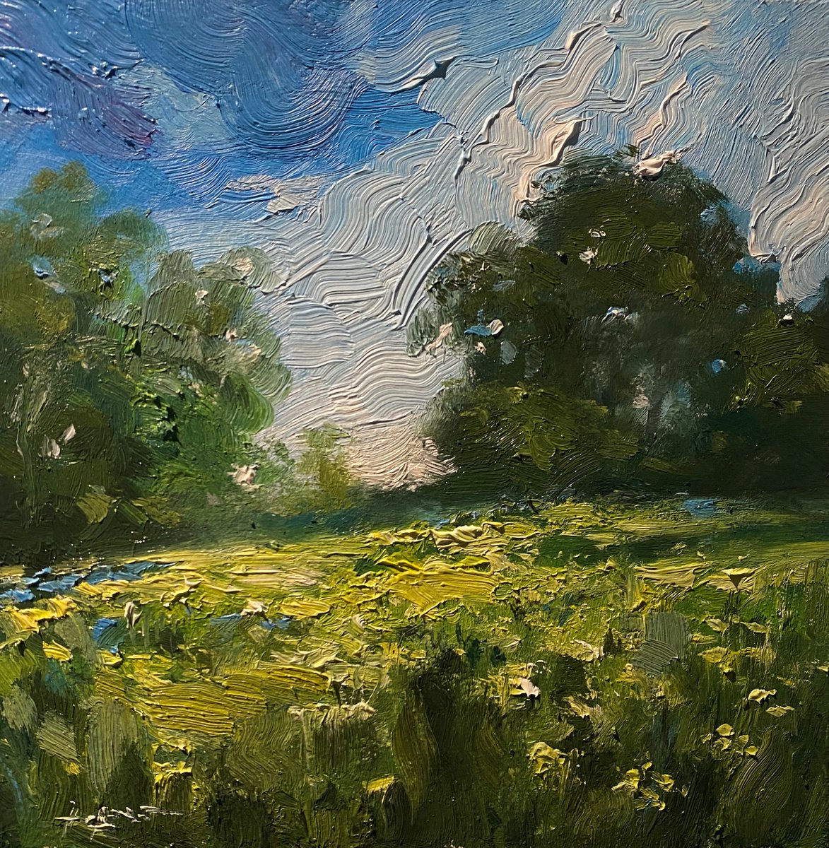 Field Pathsoriginal oil painting by Artem Grunyka by Artem Grunyka