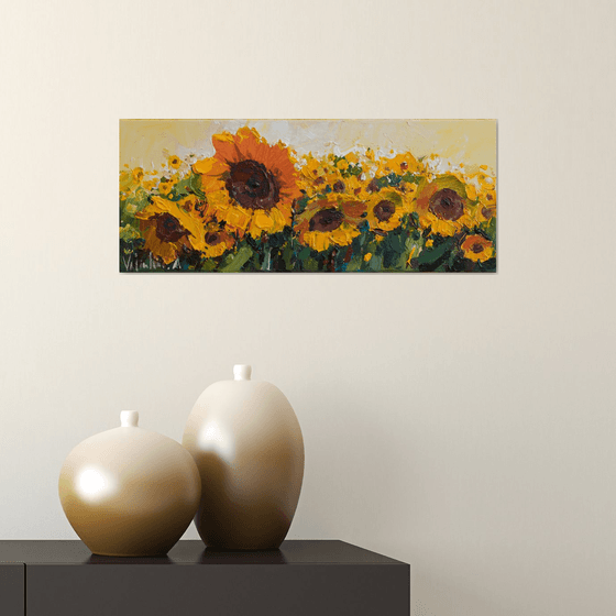 Sunflowers  Acrylic  painting