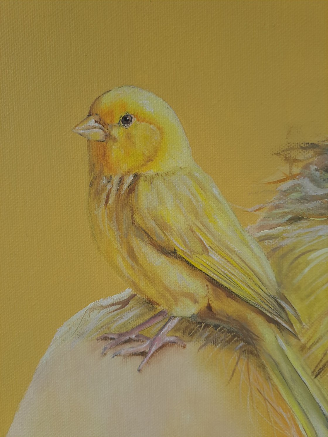 アールビバン　てぃんくる先生　Yellow Canary 版画 アート作品 アールビバン てぃんくる先生 Yellow Canary 版画 アート作品
