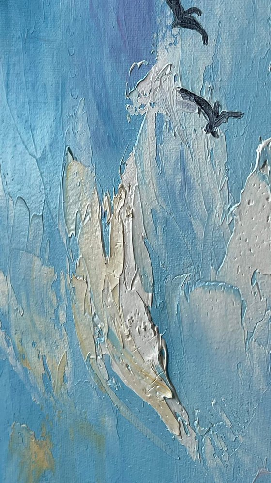 Cloudy sunset, 50x70 cm