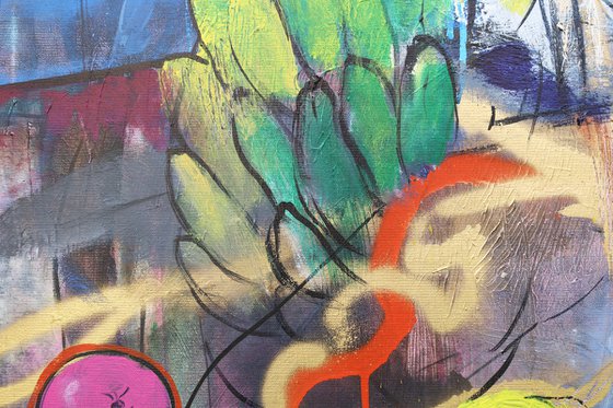 Sunflowers. Orchids. Fruits