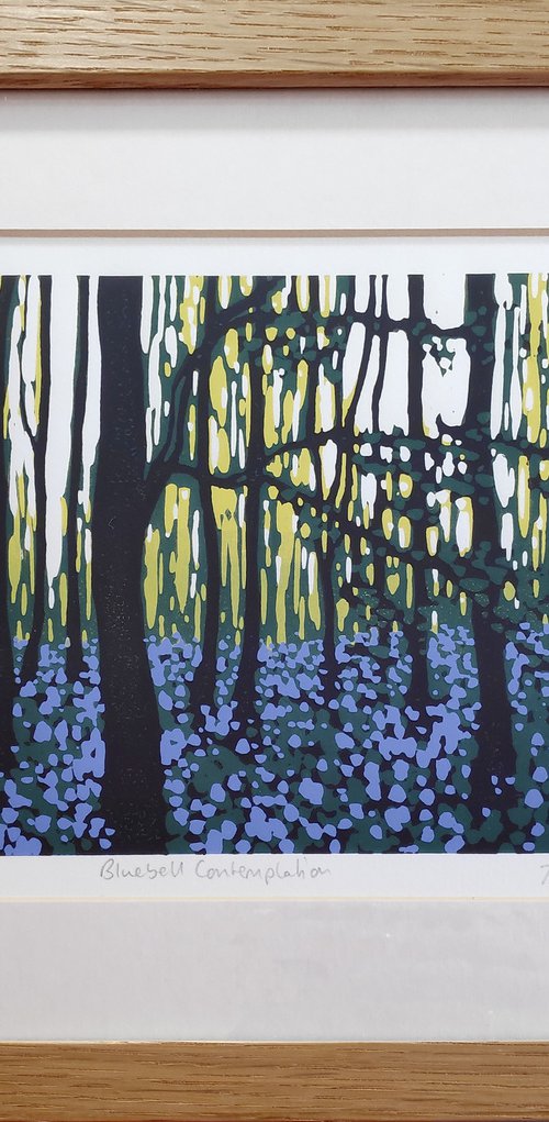 Bluebell Contemplation, framed by Alexandra Buckle