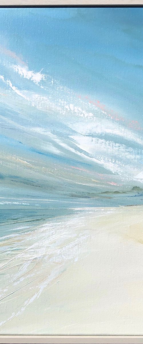 Dawn Awakens medium seascape painting by Jane Skingley