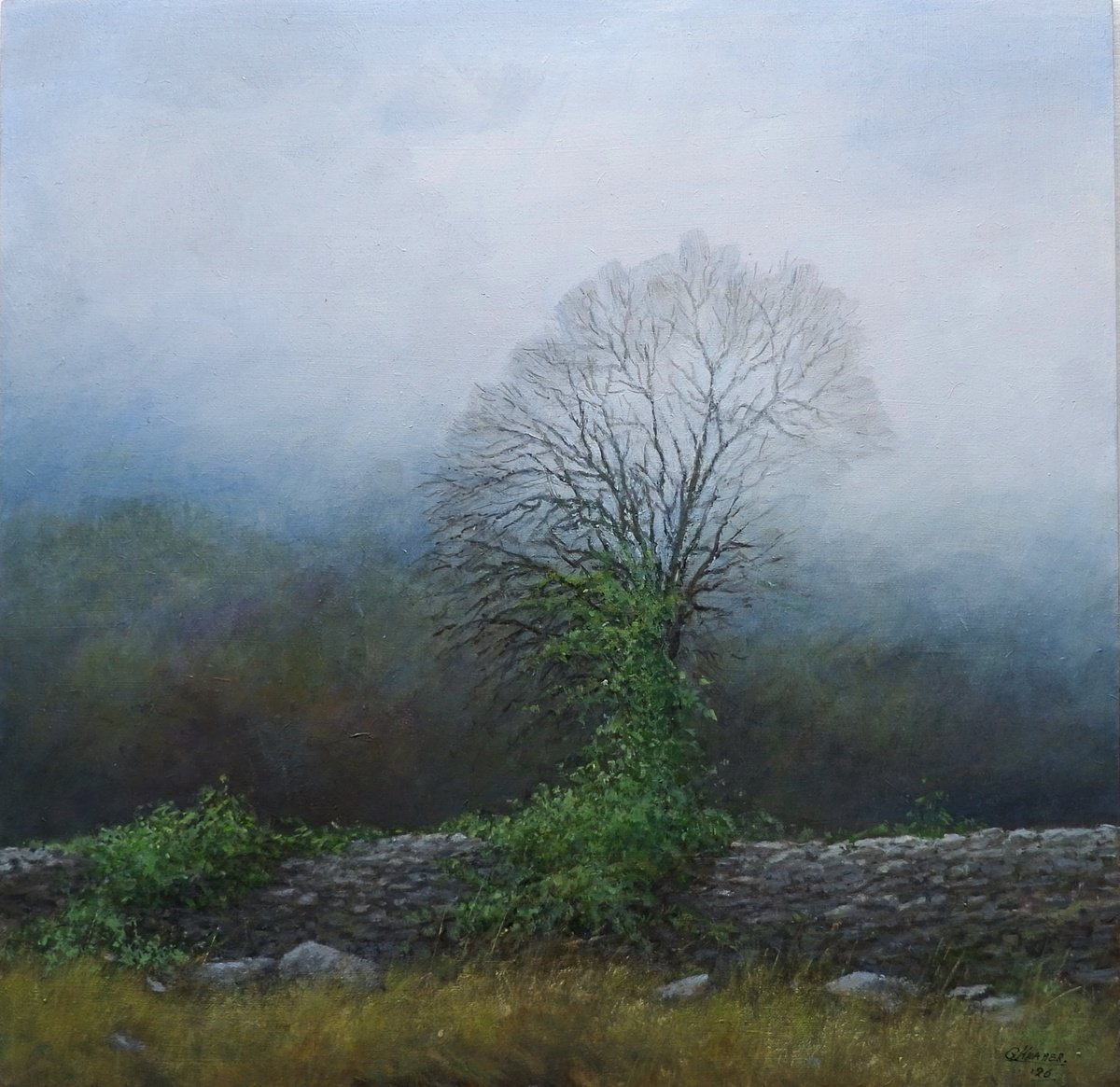  Rainy Misty Day By Gerard Kramer, 16 X 16, Artwork For Sale On Artfinder