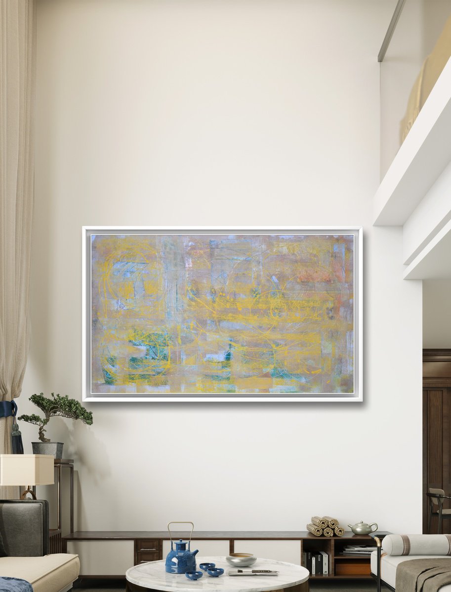 Abstract Acrylic Painting By Jakub Dk - Jakub D Krzewniak, 48 X 30, Look Pulok, Original Artwork