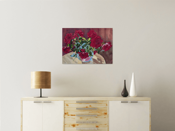 Bouquet of red roses