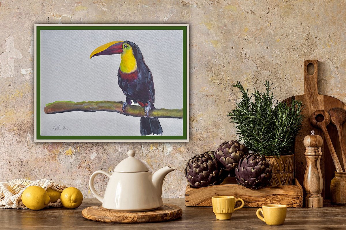 Yellow Throated Toucan by Kristen Olson Stone