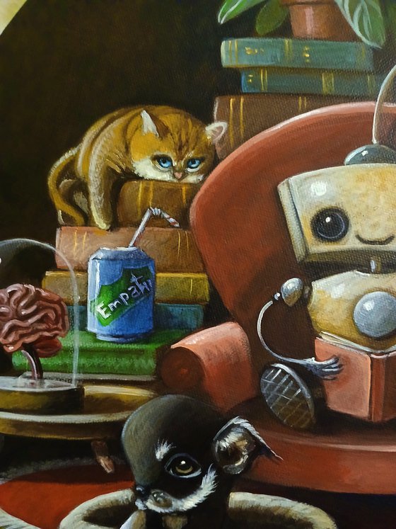 Small library...
