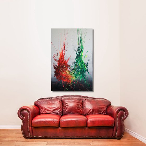 Symbiosis III (Spirits Of Skies 096113) - 80 x 120 cm - XXL (32 x 48 inches)