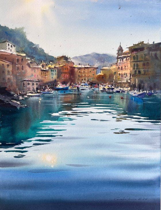 Blue Italian Morning. Camogli #2