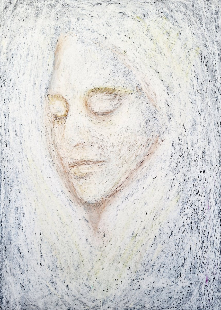 Impressionistic Pastel Drawing , Veiled Memory By Zhana Viel, 8 X 12, Artwork For Sale On Artfinder