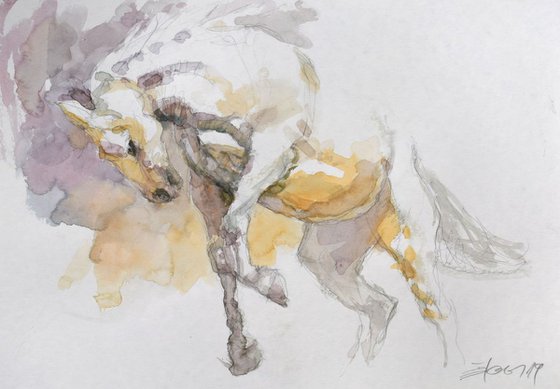 Running  horse study 8