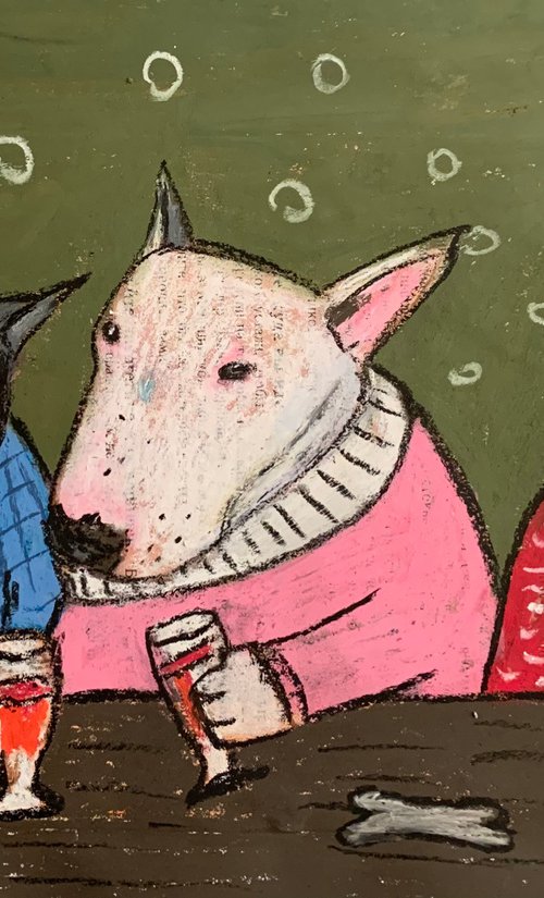Drinking dogs #3 by Pavel Kuragin