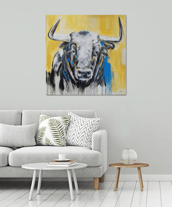 TAURUS #5 – Close up portrait of a bull