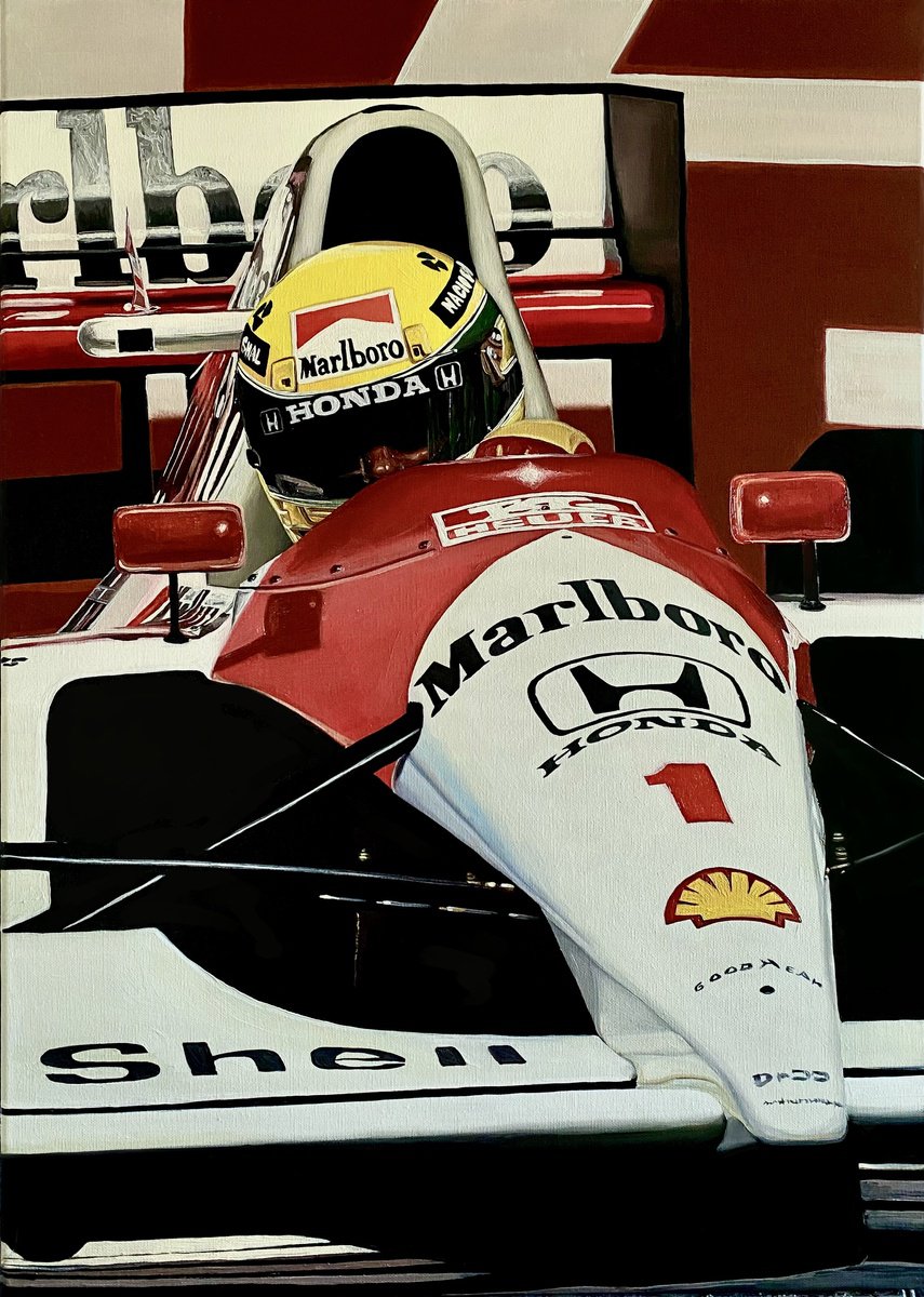 Ayrton Senna Formula 1 Legend by Elena Adele Dmitrenko