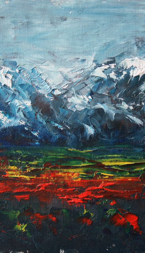 Mountains / Original Painting of Salana by Salana Art