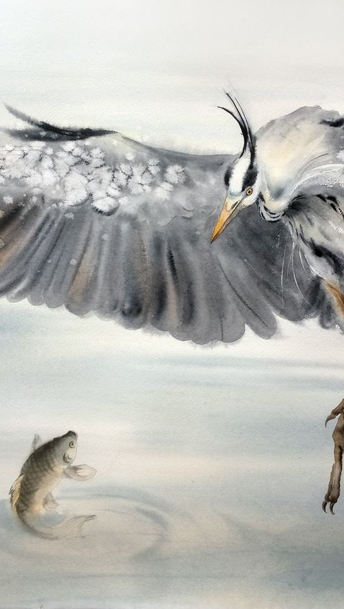You're... Immortal? - Grey her by Olga Beliaeva Watercolour