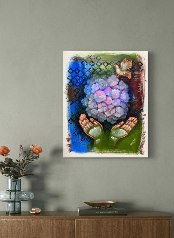 Flowers hydrangea