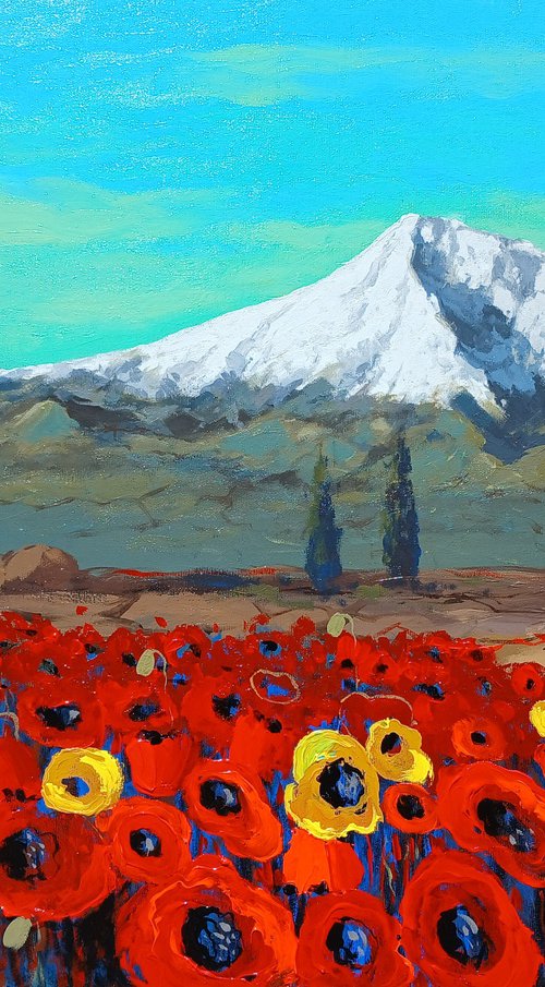 Spring Poppies by Ararat by Davit Arstamyan