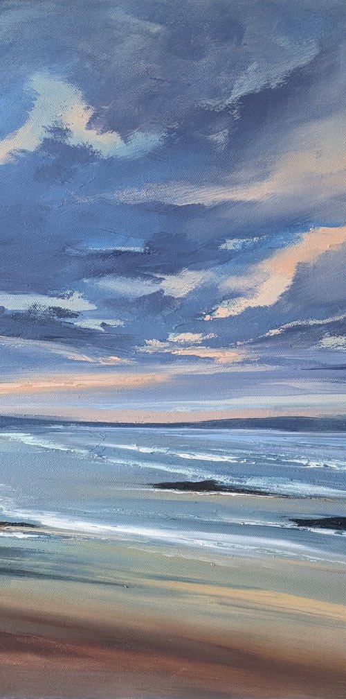 Morning beach Godrevy by Steve Keenan