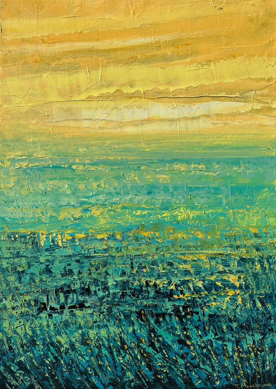 Field at Sunrise A23 50x70cm