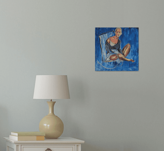 Woman in a chair