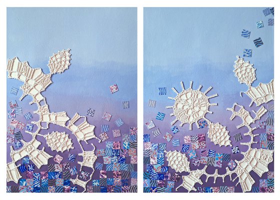 Coral Gardens, set of 2