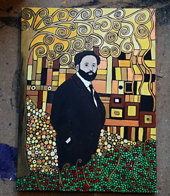 Portrait of Gustav Klimt
