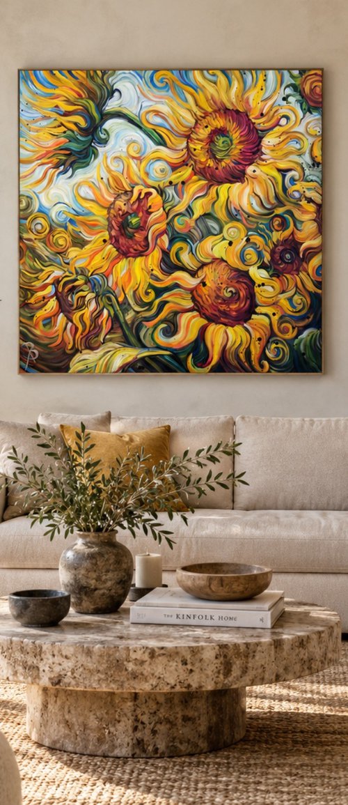 A Field of Golden Suns by Angie Wright