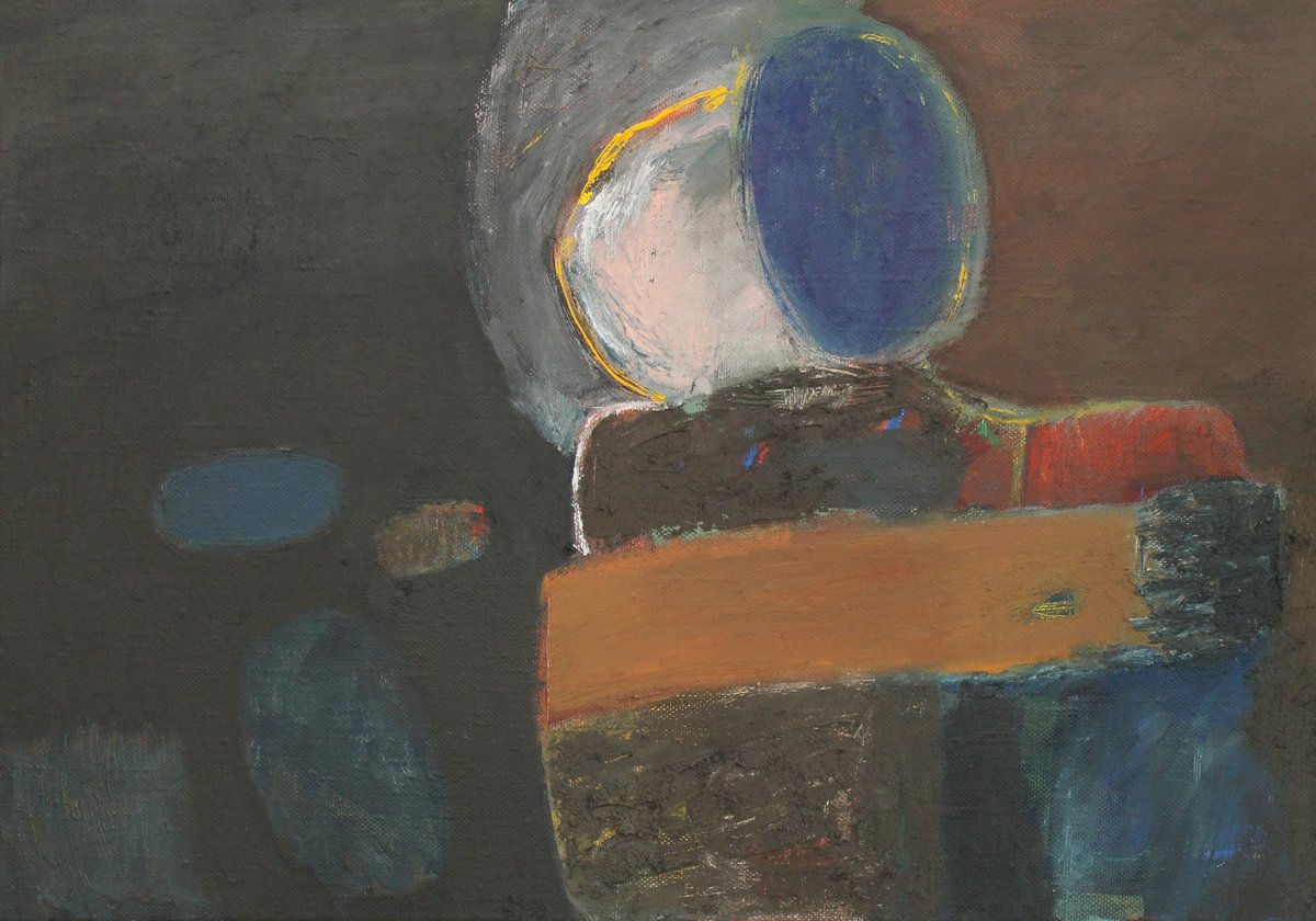Geometric Oil Painting , Embrace By Sergiy Dekalyuk, 33 X 24, Artwork For Sale On Artfinder