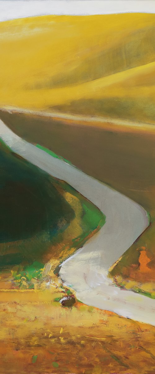 Everlasting hills of hope 30x30 inch 76x76cm by Bo Kravchenko by Bo Kravchenko