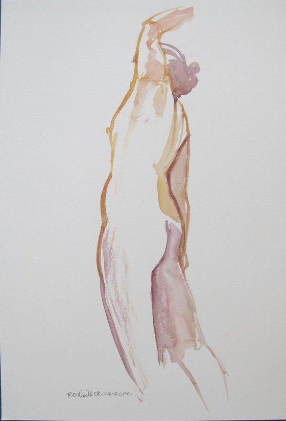 Standing female nude