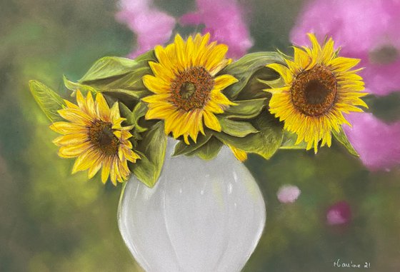 Sunflowers in vase