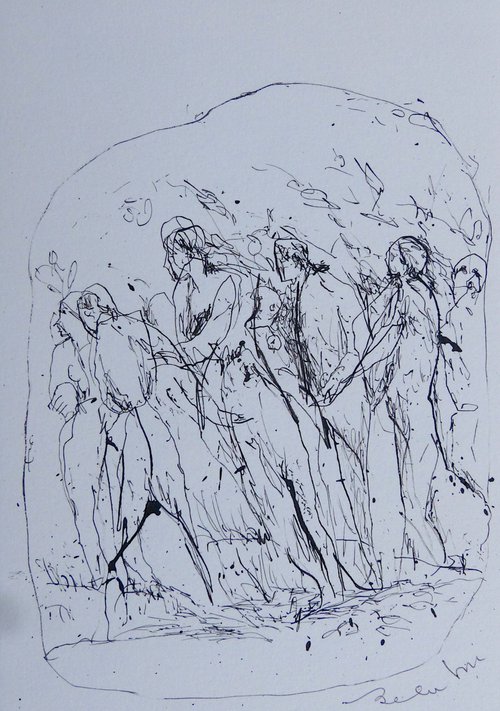 The Pagan Party 3, 21x15 cm by Frederic Belaubre