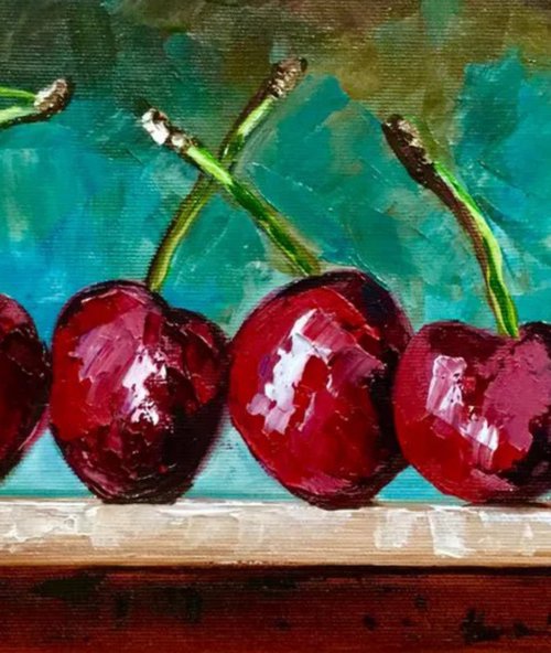 Cherries. Still life 2 by Olga Koval