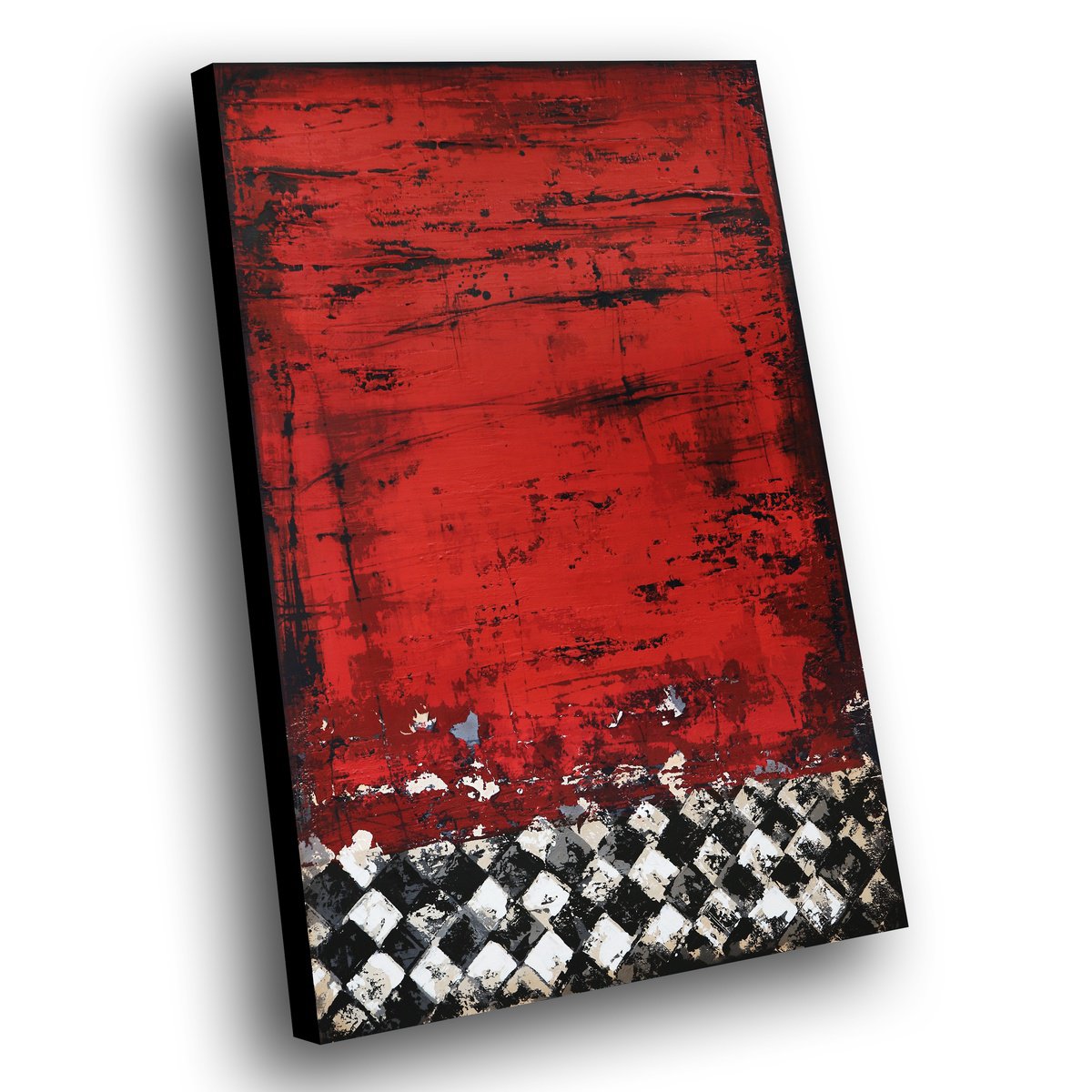 Organic Abstract Acrylic Painting By Inez Froehlich, 31 X 47, Reorganization, Original Artwork