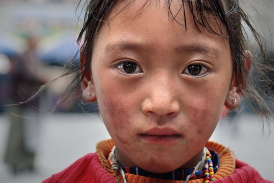 Porttrait of Tibetan Girl - Lhasa 2007