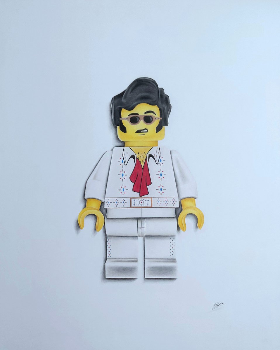 Photorealistic Still Life Pencil Drawing By Daniel Shipton, 16 X 20, Thank You, Thank You Very Much, Original Artwork