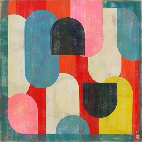 Traffic Full Color Pink Square