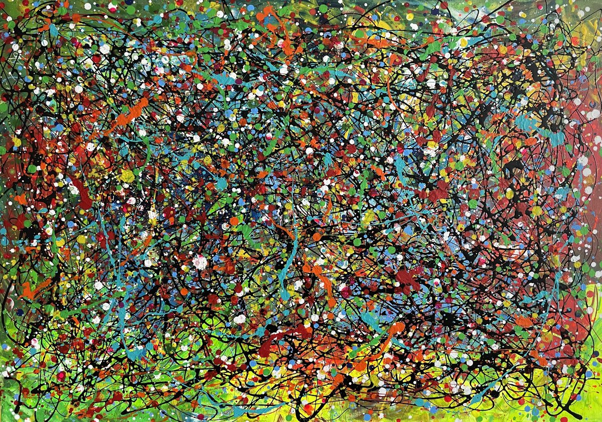 Green Darkness Of Passion By Juan Jose Garay, 39 X 28, Artwork For Sale On Artfinder